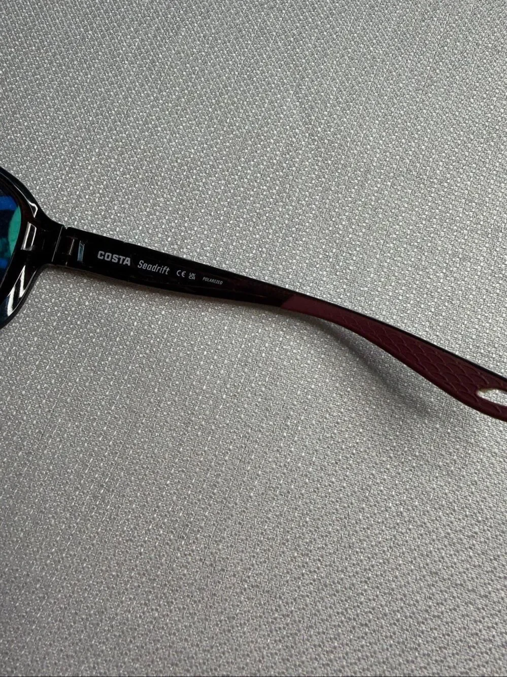 Costa Seadrift Purple Square Polarized Sunglasses 60-15-123